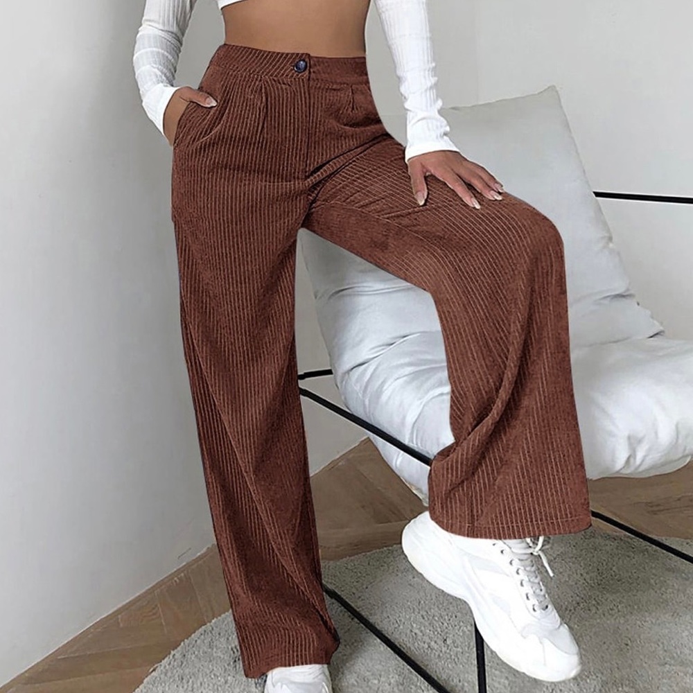 Brown corduroy pants